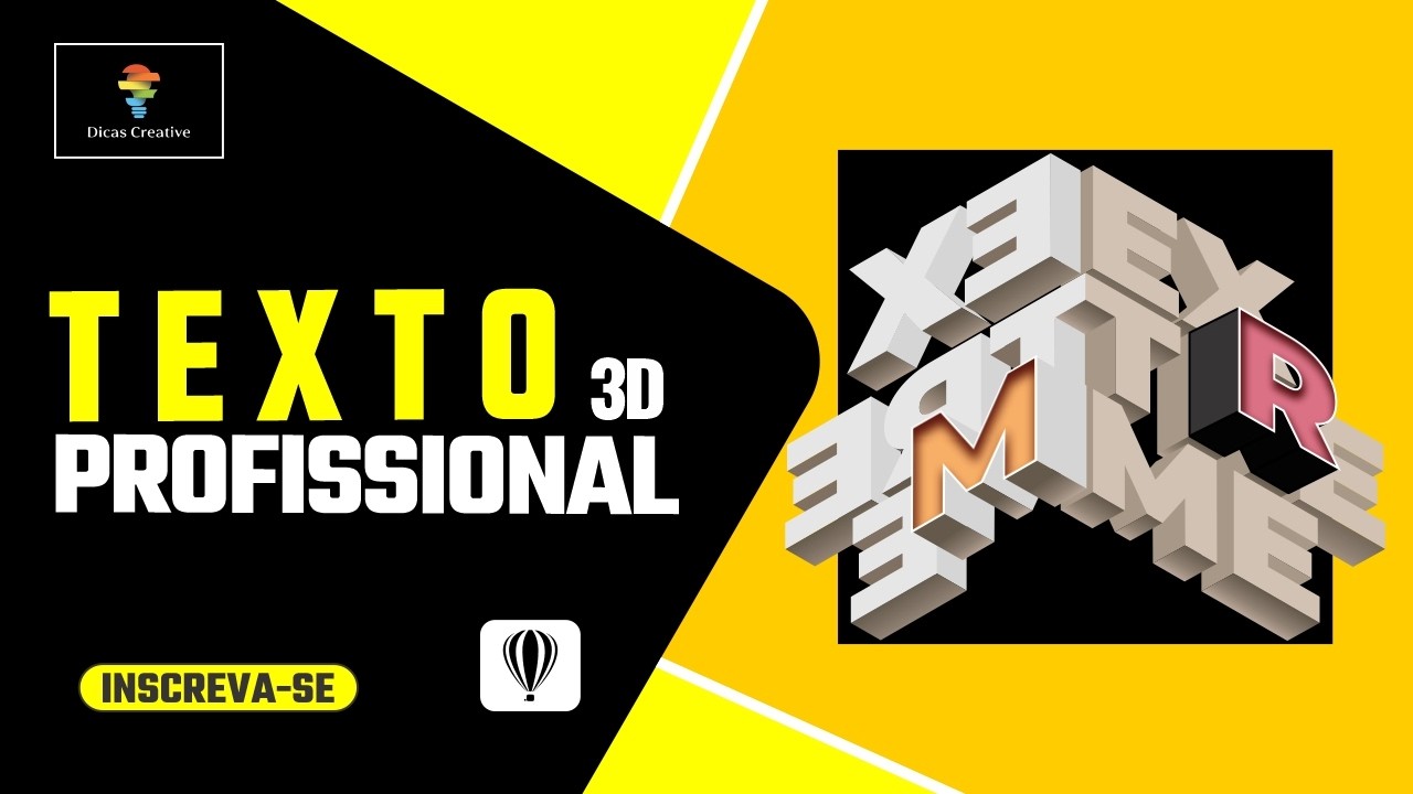 CORELDRAW: TEXTO 3D PROFISSIONAL I NÃO É TÃO DIFICIL COMO VOCÊ PENSA.