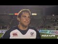Blaine Scully remarks on first Pacific Nations Cup match