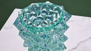 Thorns Vase - Aquamarine - Original Murano Glass