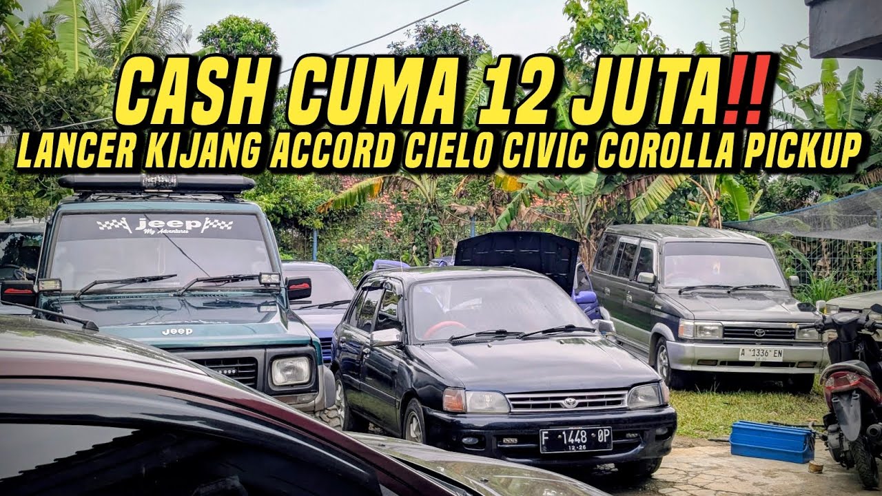 Mobil bekas murah murah HJ. Irfan❗Corolla soluna kijang Accord cash cuma 12 jutaan