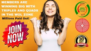 HOW WE KEEP WINNING LOTTERY TRIPLES AND QUADS IN THE WOL ZONE!