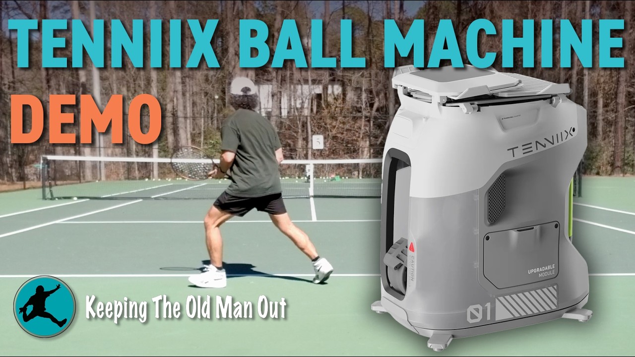 Tennex Machine Tenniix Ball Machine Demo | Keep the Old Man Out with Tennis - YouTube