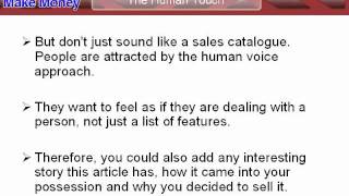 *Make Money On Ebay* (How To Write Winning Ad Copy For Your Ebay Auctions)