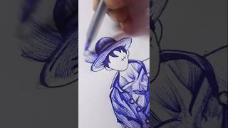Anime character Monkey D Luffy ✨💗 #drawing #shortsfeed #shorts #short #viral #trending #anime #art