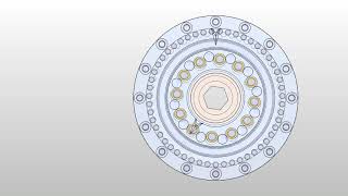50:1 Cycloidal Speed Reducer Simulation Animation