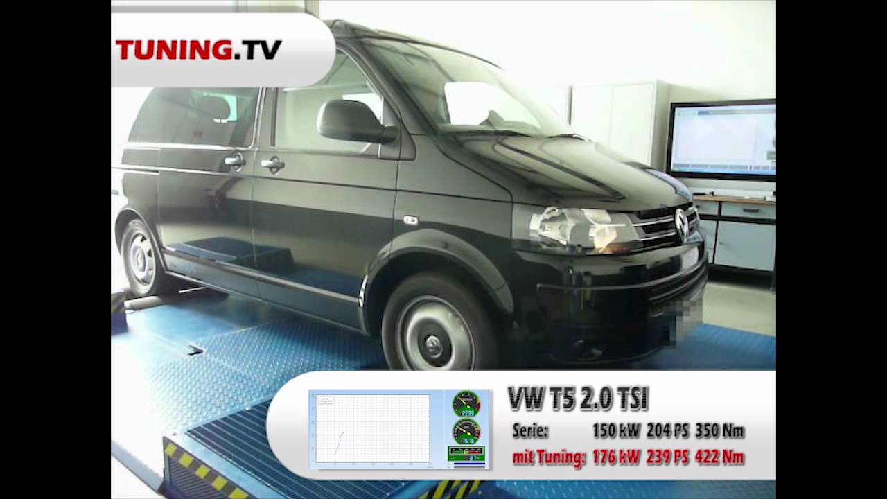 Leistungsmessung VW T5 2.0 TSI mit SPEED-BUSTER Leistungssteigerung