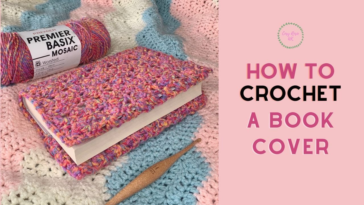 Free Crochet Book Cover Pattern made using any weight yarn!