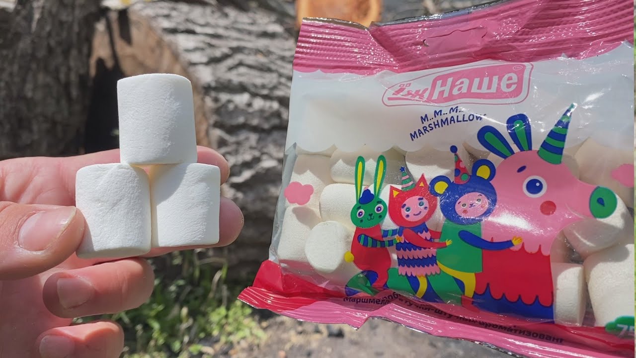 How marshmallows burn and melt (close-up) - YouTube