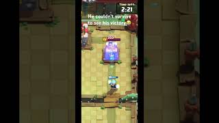Bro couldn’t survive long enough to see his victory😭 #supercell #clashroyale Profile