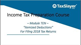 Itemized Deductions  on Schedule A Explained (Module 10)