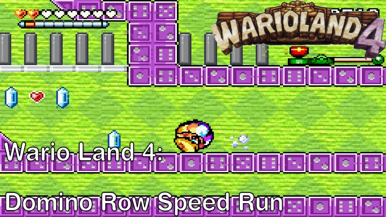 Wario Land 4 Domino Row Speed Run (240) YouTube