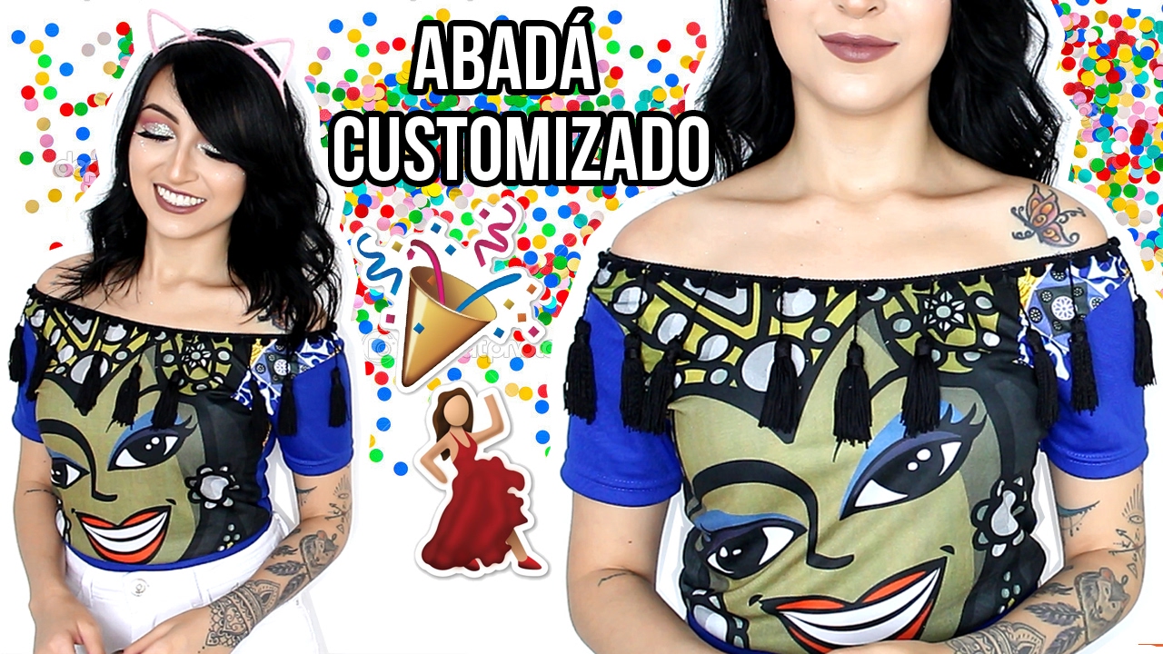 ABADÁ CUSTOMIZADO (FÁCIL E SEM COSTURA)