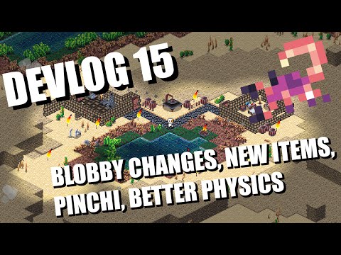 Isometria Devlog 15 - Blobby Changes, New items, Better Physics  - Made with Pygame and Python