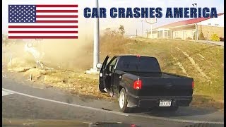 CAR CRASHES IN AMERICA - BAD DRIVERS USA #8 | NORTH AMERICAN DRIVING FAILS