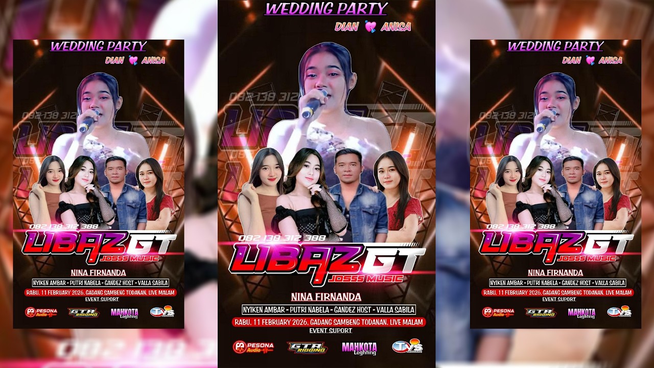 🔴Live Streaming LIBAZ GT MUSIC  -  WEDDING DIAN & NISA  -  Gadang, 11 FEBRUARI 2026