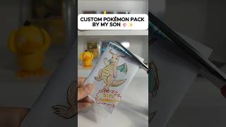 Opening a Handmade Pokémon GOD PACK My Son Made! 😱⚡️#pokemon #pokemontcg #tcg