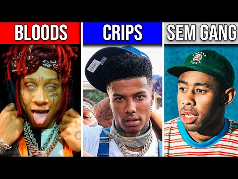 RAPPERS BLOODS VS RAPPERS CRIPS VS RAPPERS SEM GANGUE