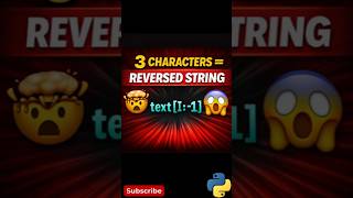 Reverse ANY String in 1 Second! 😱 Python's Best Trick