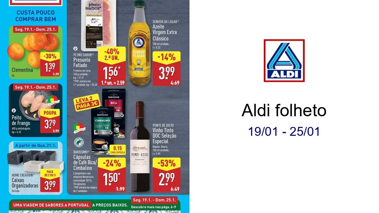 Aldi folheto 19/01 - 25/01