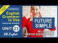 Unit 21 Future Simple - будущее время в английском. WILL и SHALL как модельные глаголы