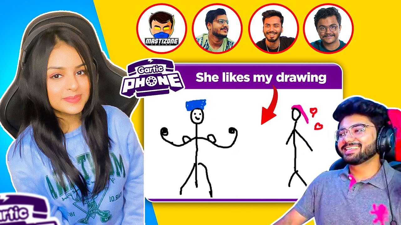 She LIKES my DRAWING! 🤭😉 - Gartic Phone Fun!