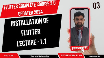 Flutter in Urdu | Installation of Flutter || Lecture 1.1  @TechByAbdullah79 #flutterinhindi