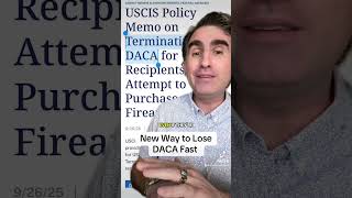 New Way to Lose DACA Fast 💨