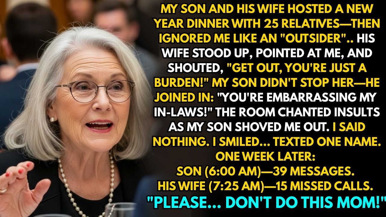 My Son and His Wife Hosted 25 Relatives for New Year’s—Then Treated Me Like 'Outsider'. I Smiled…