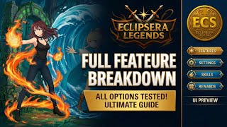 Eclipsera Legends Complete Feature Showcase | All Settings & Options Explained | Ultimate Guide