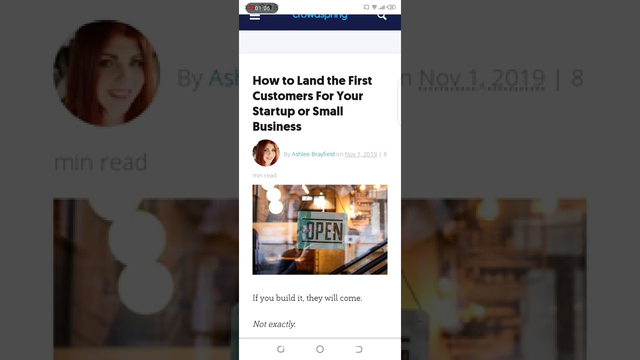 how to land the first customer