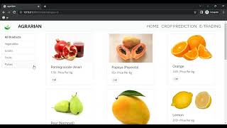 Agrarian Crop Prediction in Django