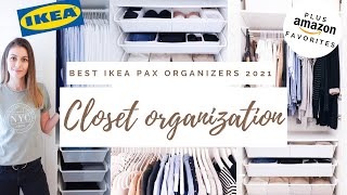 HOW TO MAKEOVER YOUR CLOSET | Best IKEA and Amazon organizing products | 2021