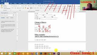 BASIC 1 MATHEMATICS LESSONS FOR GHANAIAN SCHOOLS (L3)