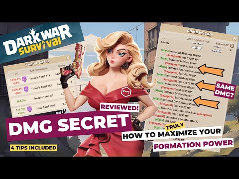 How to Maximize Formation Damage in Dark War: Survival