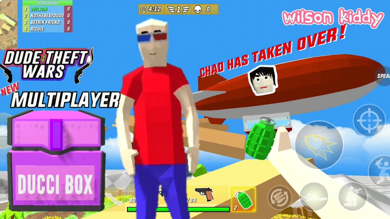 Dude Theft Wars Akhirnya Update Multiplayer Buruan Update 😱 ‼️Game Wilson Kiddy