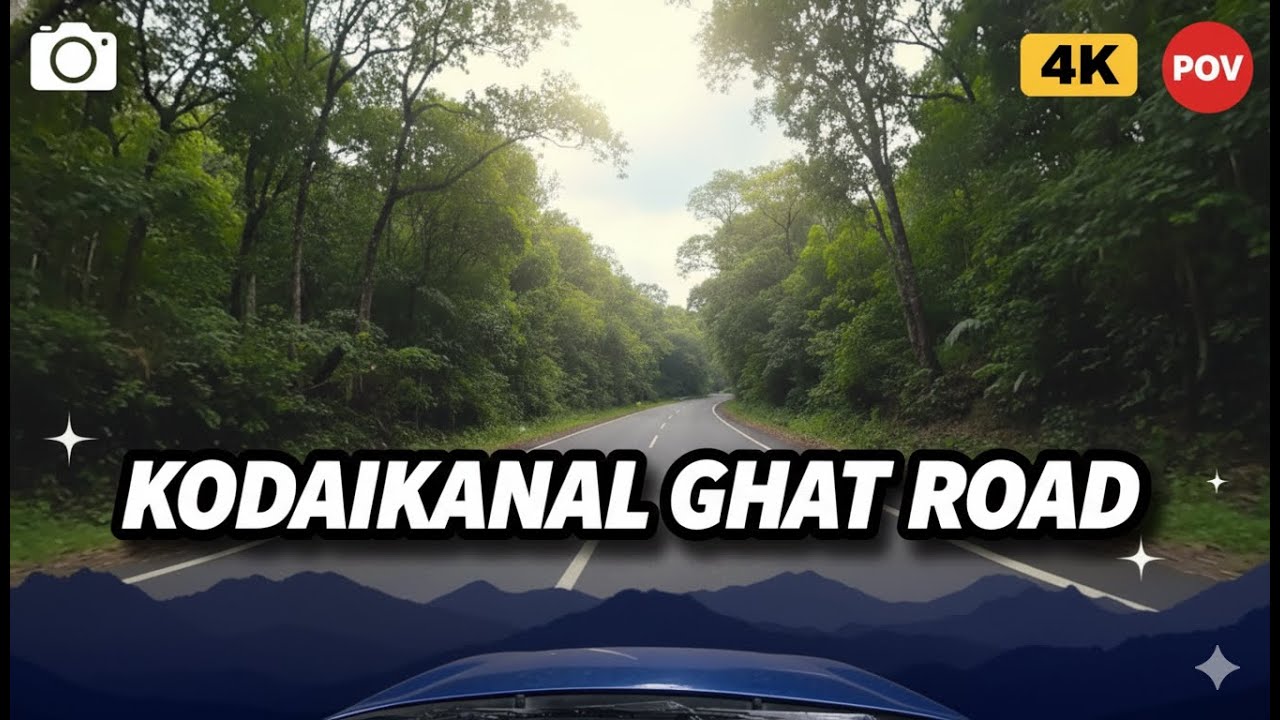 Kodaikanal Ghat Road | Breathtaking Scenic Drive South India | 4K