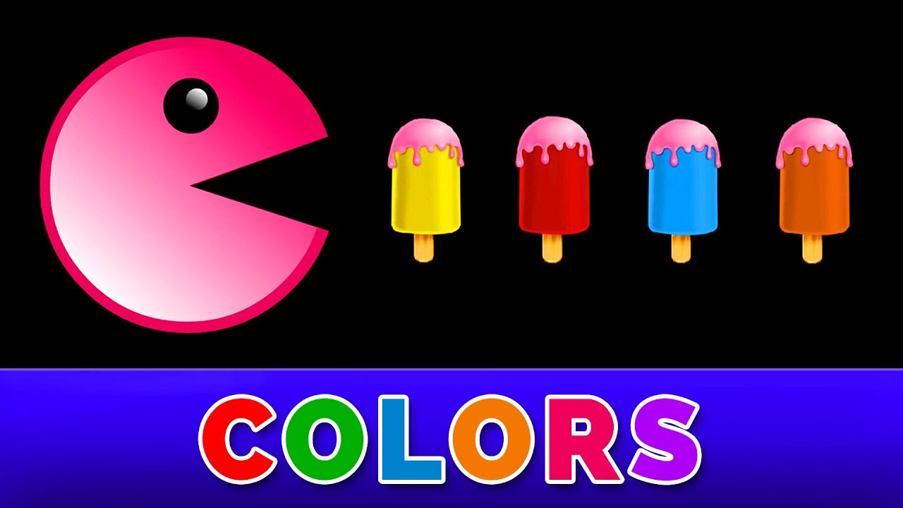 Learn Colors With Pacman for Kids - Colours for Kids to Learn ...