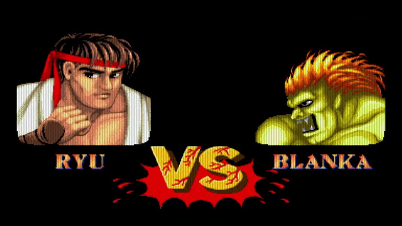 RYU vs BLANKA Street Fighter II #streetfight #streetfighter2 #retrog