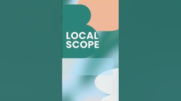 Understanding JavaScript Scope: Global vs Local #shorts #javascript