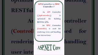 API Controller vs MVC Controller