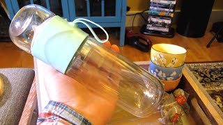 Tea Infuser Glass Bottle | Demo and Review | Double Pane Glass Water Bottle