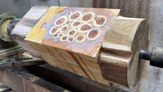 Amazing Woodturning Crazy - Extremely Bold Ideas From Discarded Logs To Amazing Work On Lathe