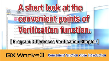 GX Works3: Verify Function Program Differences Verification Chapter