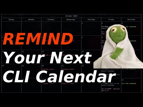 A Cozy Calendar Setup With Remind