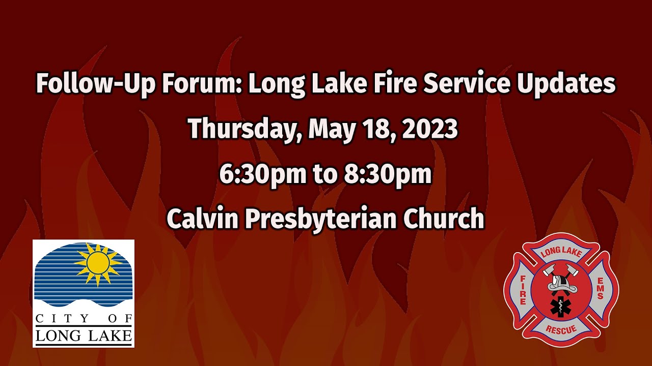 Long Lake Fire Service Updates May 18, 2023 YouTube