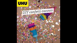 DIY Confetti cannon #sayitwithUHU