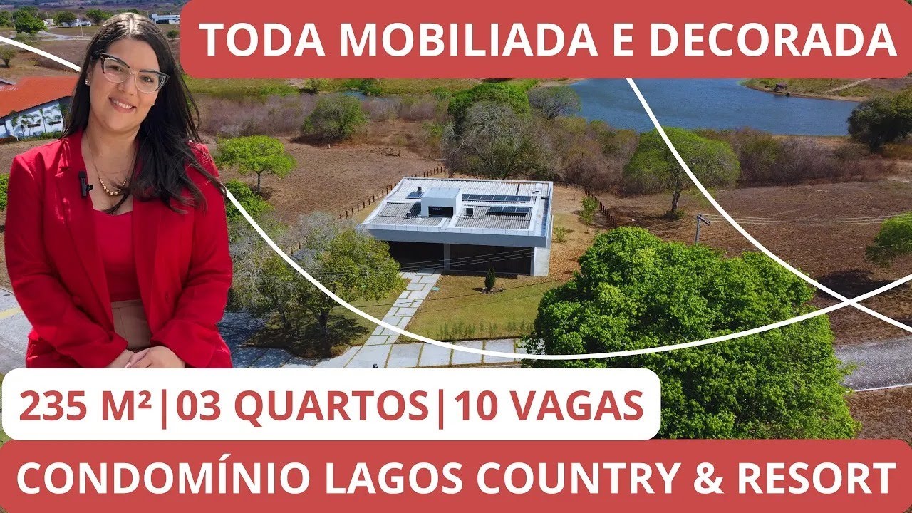 MAGNIFICA CASA MOBILIADA E DECORADA PRÓXIMA AO LAGO NO CONDOMÍNIO LAGOS ...