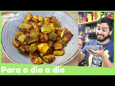 Abobrinha com páprica assada na airfryer | Receitas na Airfyer