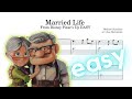 Married Life – Michael Giacchino EASY version | Sheet Music   Piano Tutorial