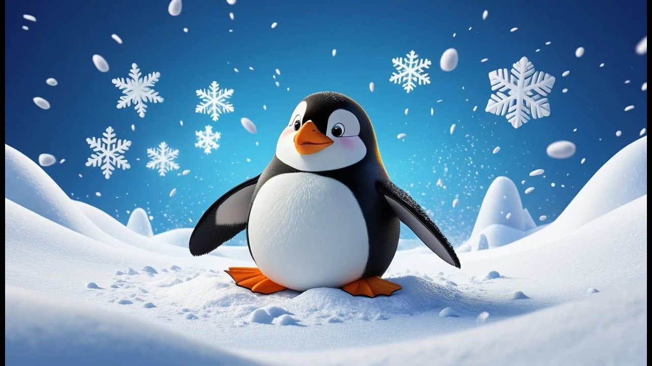 Five Baby Penguins Slid on Ice! | Fun Winter Nursery Rhyme for Kids ...